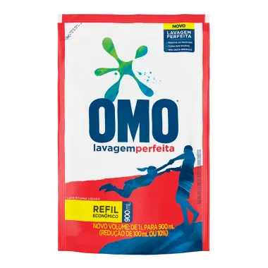 Sabão Líquido OMO Lavagem Perfeita Refil 900ml