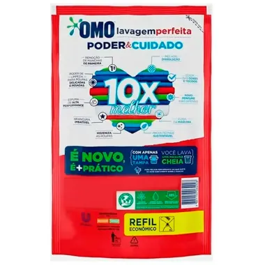 Sabão Líquido OMO Lavagem Perfeita Refil 900ml