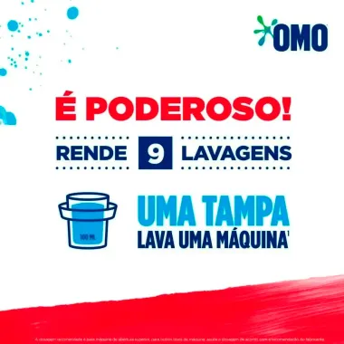 Sabão Líquido OMO Lavagem Perfeita Refil 900ml