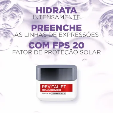 Creme Anti-idade L'Oréal Paris Revitalift Hialurônico Diurno 2