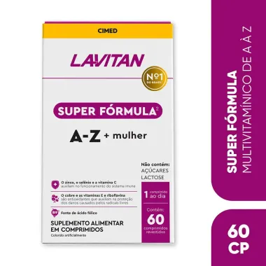 Lavitan A-Z Super Fórmula Mulher com 60 Comprimidos