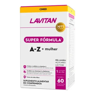 Lavitan A-Z Super Fórmula Mulher com 60 Comprimidos