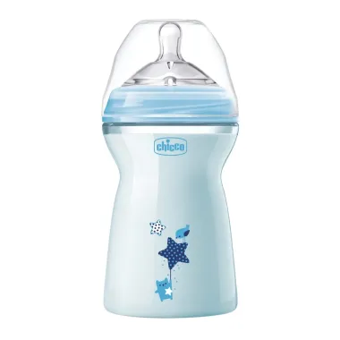 Mamadeira Chicco Step Up Fluxo Rápido Azul 330ml