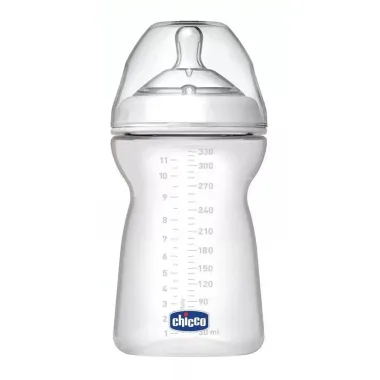 Mamadeira Chicco Step Up Fluxo Rápido Transparente 330ml