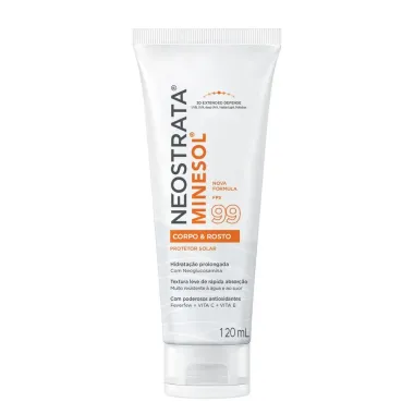 Protetor Solar NeoStrata Minesol Rosto e Corpo FPS 99 Fluido 120ml
