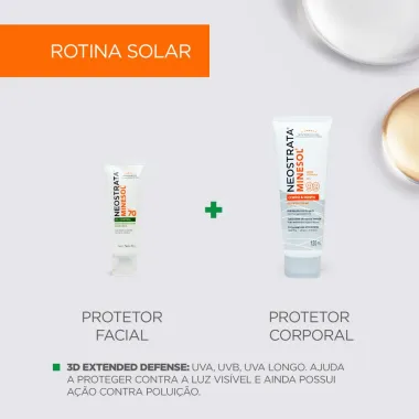 Protetor Solar NeoStrata Minesol Rosto e Corpo FPS 99 Fluido 120ml