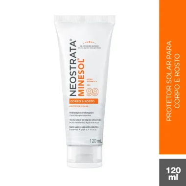 Protetor Solar NeoStrata Minesol Rosto e Corpo FPS 99 Fluido 120ml