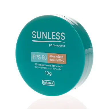 Pó Compacto Sunless Efeito Matte FPS 50 Bege Médio 10g