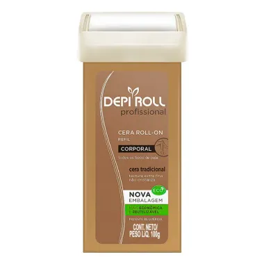 Depilador DepiRoll Refil Roll-On Cera Corporal Tradicional 100g