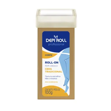 Depilador DepiRoll Refil Roll-On Cera Corporal Tradicional 100g