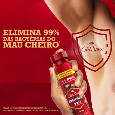 Desodorante Old Spice Amadeirado Spray Antitranspirante 200ml Embalagem Econômica