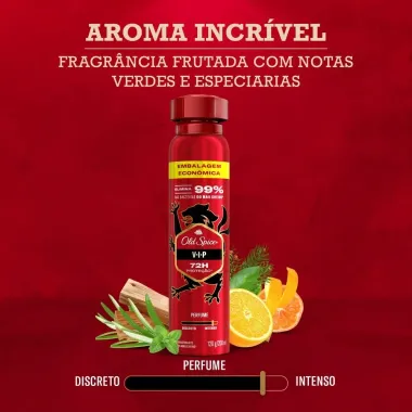 Desodorante Old Spice VIP Spray Antitranspirante 200 ml
