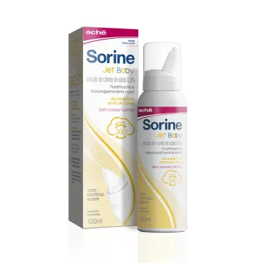 Sorine Jet Baby 0,9% Solução Nasal Spray 100ml