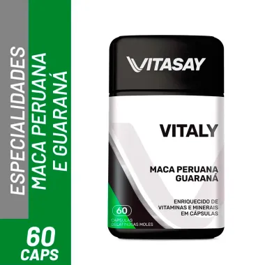 Vitasay Vitaly Maca Peruana e Guaraná com 60 Cápsulas Gelatinosas Moles