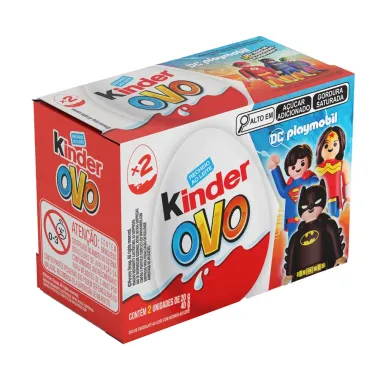 Kinder Ovo DC Playmobil com 2 Unidades de 20g cada