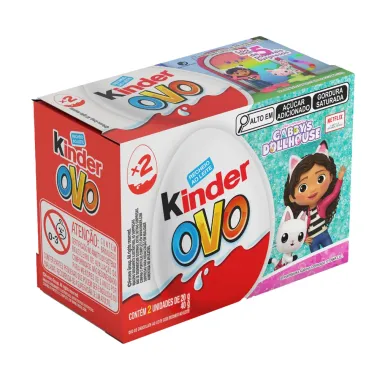 Chocolate Kinder Ovo Gabby'S Dollhouse 2 Unidades com 20g Cada
