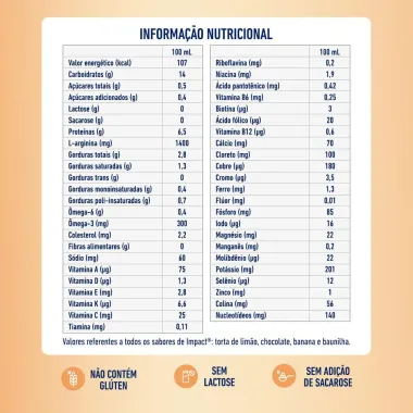 Impact Nutri&ccedil;&atilde;o Enteral e Oral P&ecirc;ssego 200ml