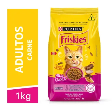 Ração para Gatos Friskies Adulto Sabor Mix de Carnes 1kg