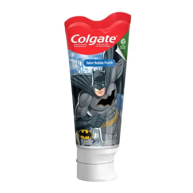 Gel Dental Infantil Colgate Smiles Liga da Justi&ccedil;a Personagens Sortidos com Fl&uacute;or Sabor Bubble Fruit 100g
