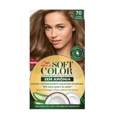 Tintura Soft Color Sem Amônia Louro Natural 70 Kit