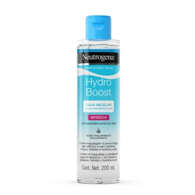 Água Micelar Neutrogena Hydro Boost Bifásica 200ml