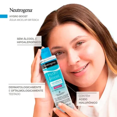Água Micelar Neutrogena Hydro Boost Bifásica 200ml