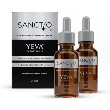 Kit Sanctio NanoFormulação Antiqueda Capilar Yeva 2 Unidades 20ml cada