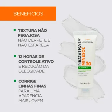 Protetor Solar Facial NeoStrata Minesol Oil Control FPS 30 40g
