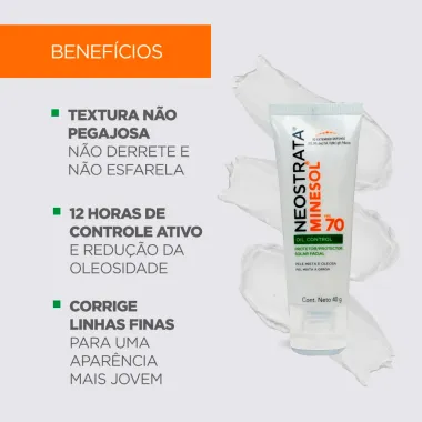 Protetor Solar Facial NeoStrata Minesol Oil Control FPS 70 40g