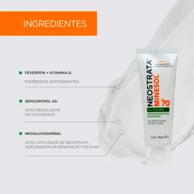 Protetor Solar Facial NeoStrata Minesol Oil Control FPS 70 40g
