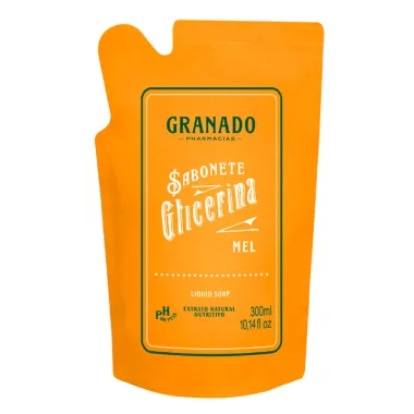 Sabonete Líquido Granado Glicerina Mel Refil 300ml