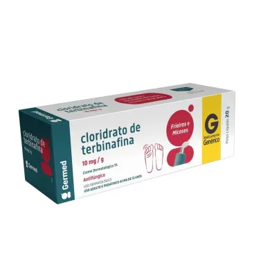 Terbinafina 10mg/g (1%) Germed Gen&eacute;rico Creme com 20g