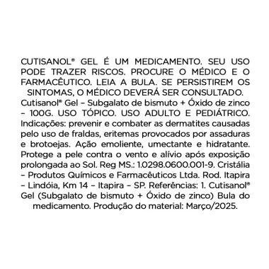 CUTISANOL GEL 100G