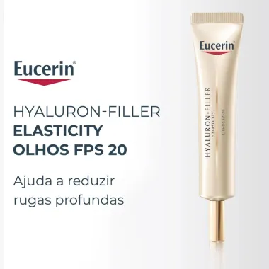 Eucerin Hyaluron-Filler Elasticity Olhos FPS 15 Creme Facial Anti-idade 15ml