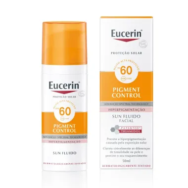 Protetor Solar Facial Eucerin Sun Pigment Control Fluido Hiperpigmenta&ccedil;&atilde;o FPS 60 50ml