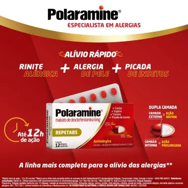 Polaramine 6mg Repetabs com 12 Drágeas 4