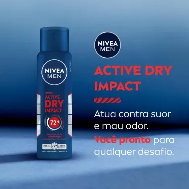 Desodorante Antitranspirante Aerosol Nivea Men Dry Impact 150ml