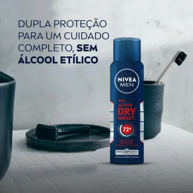 Desodorante Antitranspirante Aerosol Nivea Men Dry Impact 150ml