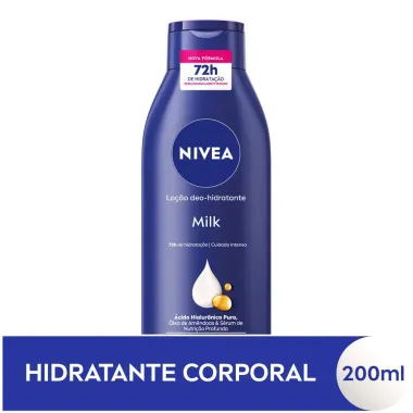 Lo&ccedil;&atilde;o Hidratante Nivea Milk Hidrata&ccedil;&atilde;o Profunda Pele Seca a Extrasseca 200ml