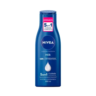 Loção Hidratante Nivea Milk Hidratação Profunda Pele Seca a Extrasseca 200ml