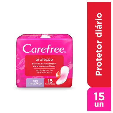 Protetor Diário Carefree Proteção com Perfume 15 Unidades
