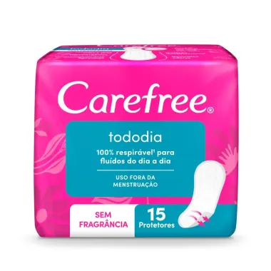 Protetor Diário Carefree Todo Dia Sem Perfume 15 Unidades