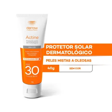 Protetor Solar Actine Dermatol&oacute;gico FPS 30 Sem Cor 40g