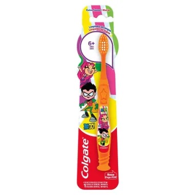 Escova Dental Infantil Colgate Smiles Teen Titans Go! 6+ Anos 1 Unidade