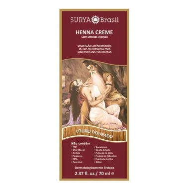 Henna Creme Surya Brasil Louro Dourado Kit