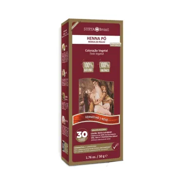 Henna P&oacute; Surya Brasil Vermelho Kit