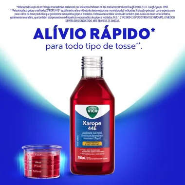 Vick 44E Expectorante e Antituss&iacute;geno Xarope com 240ml