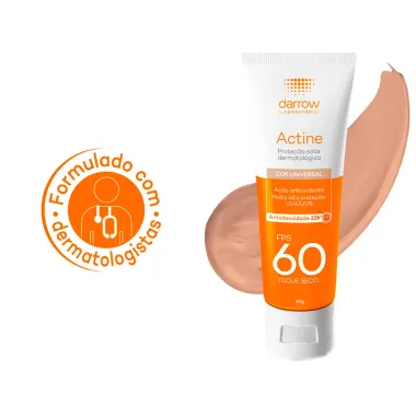 Protetor Solar Actine Color Antioleosidade Toque Seco FPS 60 40g