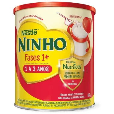 Ninho Fases 1+ Fórmula Infantil 2 Latas 800g cada + 20% Desconto na Segunda Lata