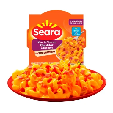 Mac & Cheese Seara Cheddar e Bacon 300g